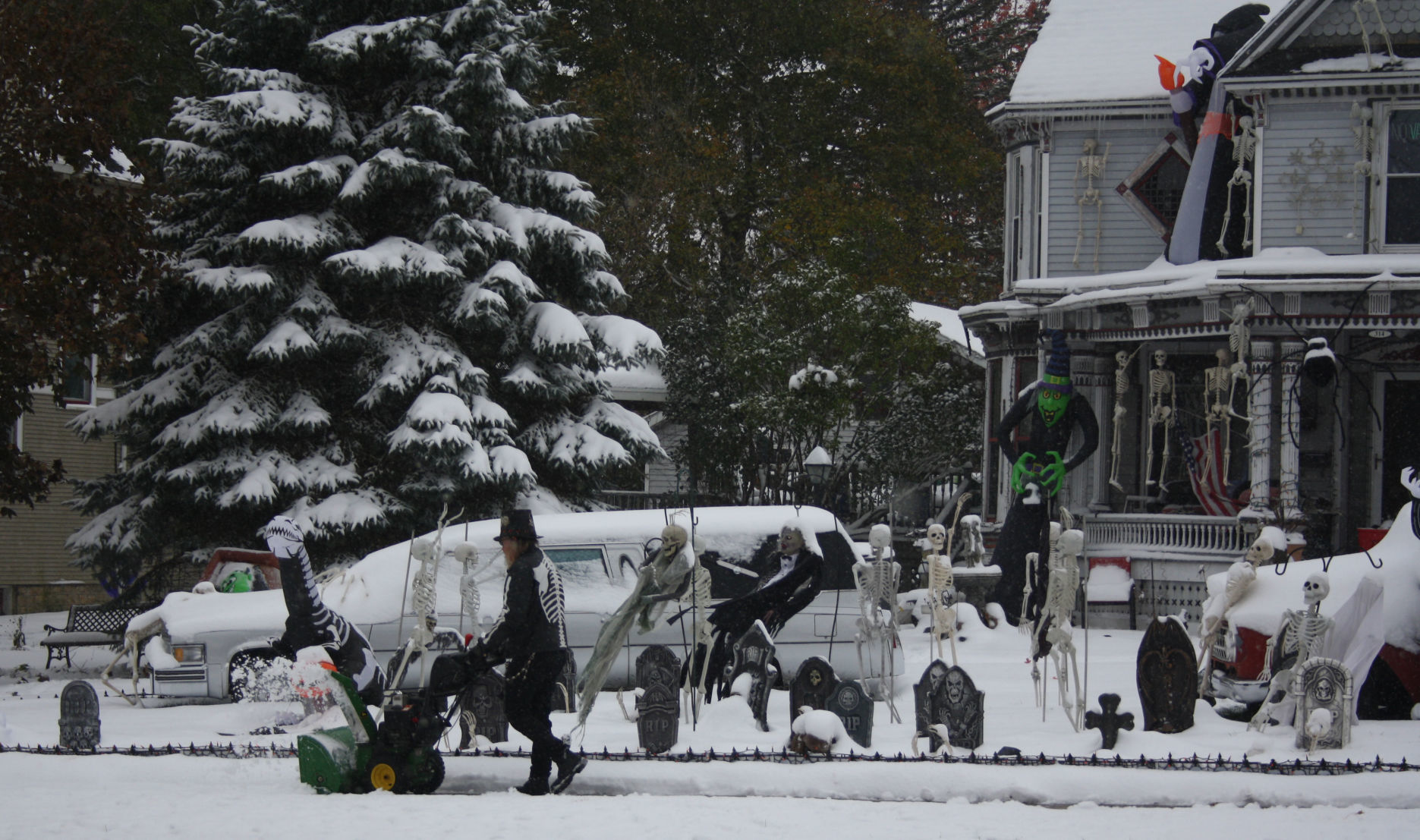 Spooky snow